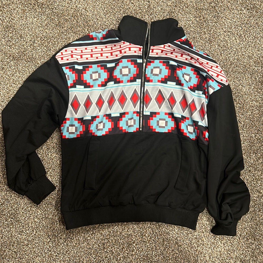 1/4 zip sweatshirt from Temu